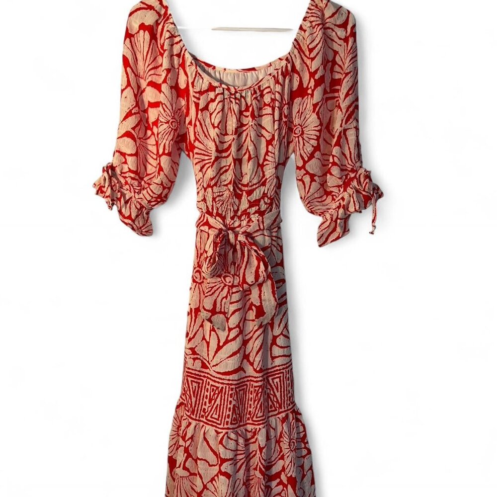 Figueora & Flower Floral Maxi Dress Size Small